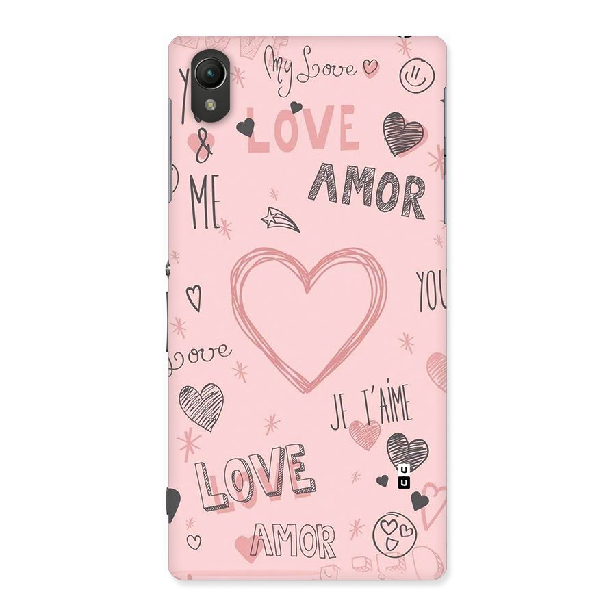 Love Amor Back Case for Xperia Z1
