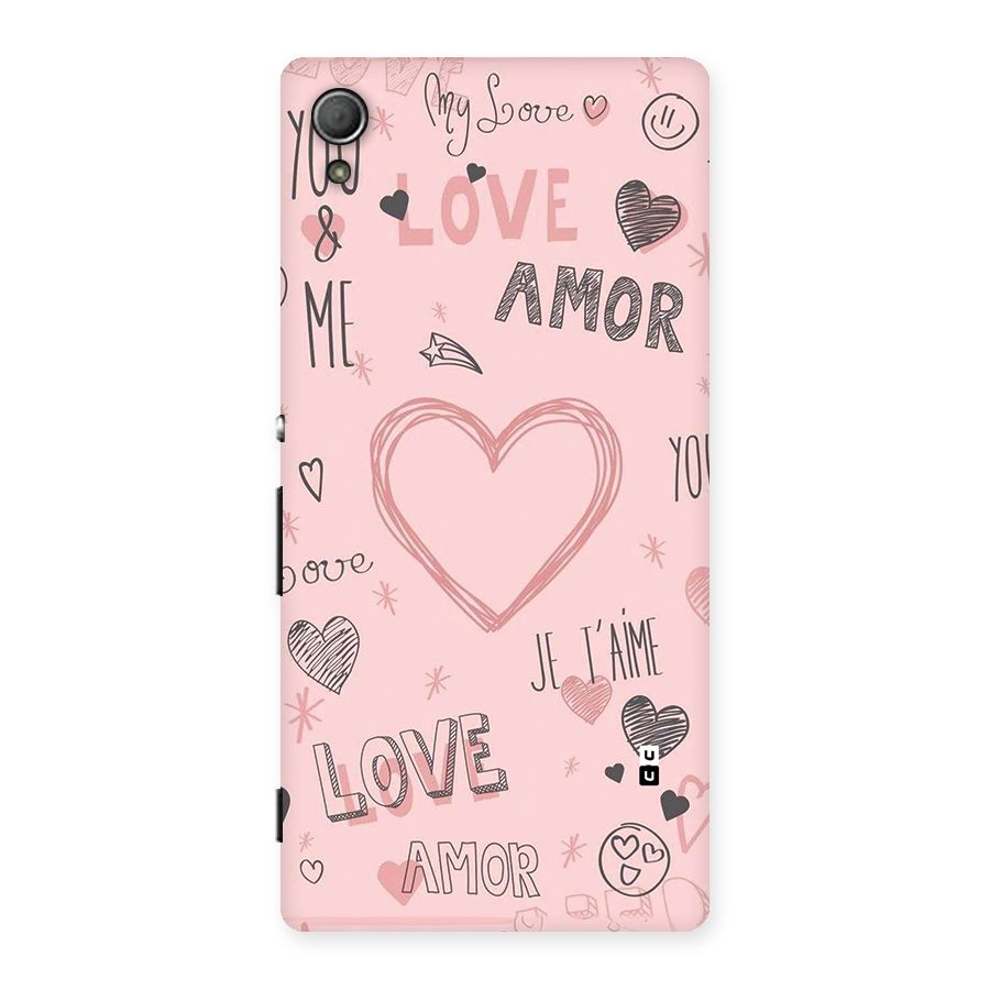 Love Amor Back Case for Xperia Z3 Plus