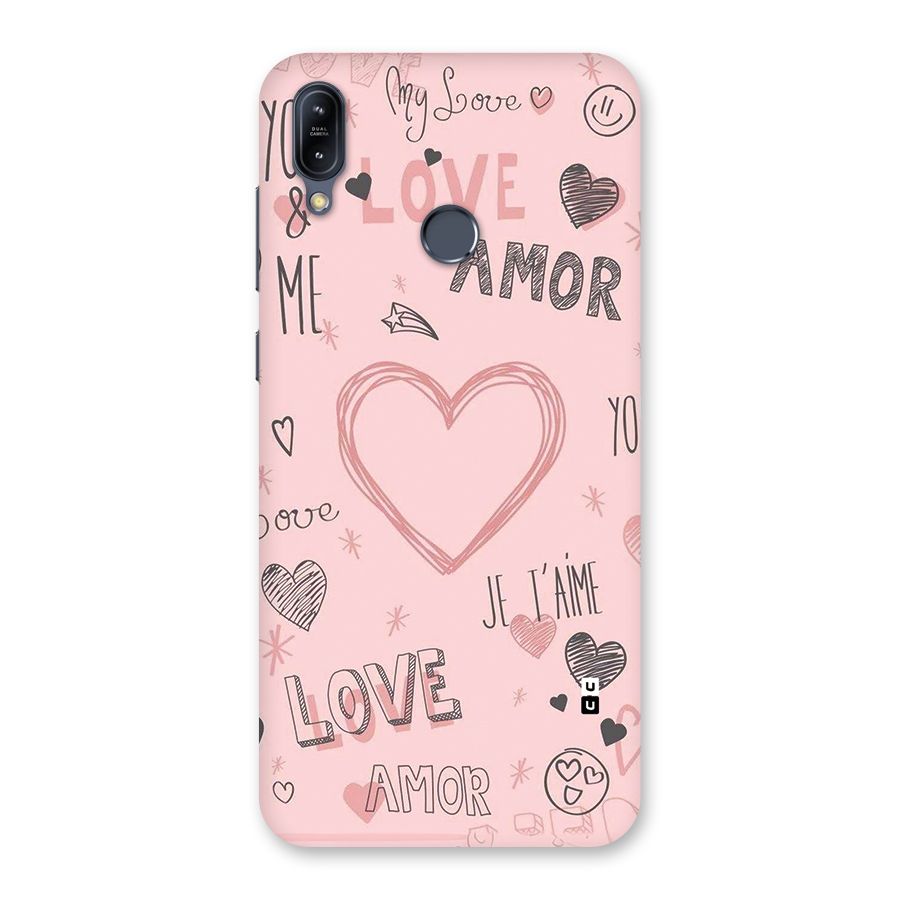 Love Amor Back Case for Zenfone Max M2