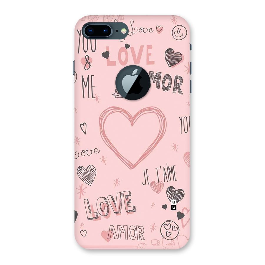 Love Amor Back Case for iPhone 7 Plus Logo Cut