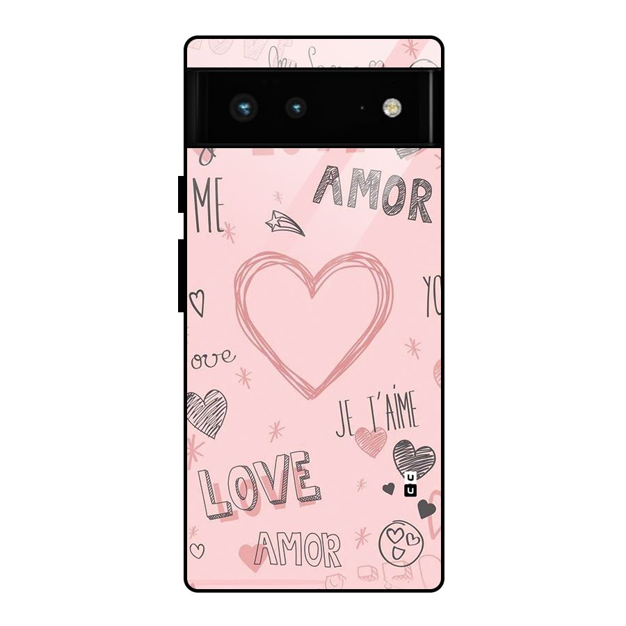 Love Amor Glass Back Case for Google Pixel 6
