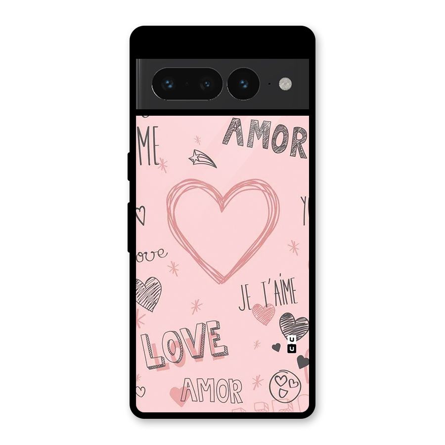 Love Amor Glass Back Case for Google Pixel 7 Pro