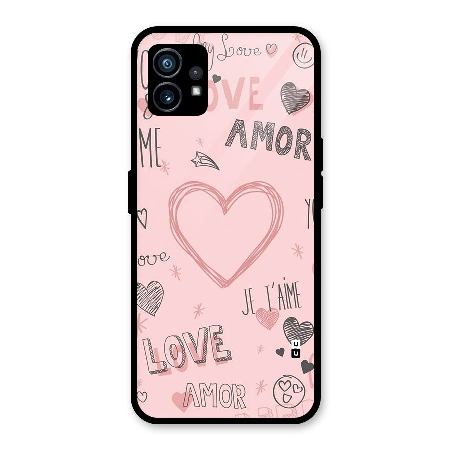 Love Amor Glass Back Case for Nothing Phone 1