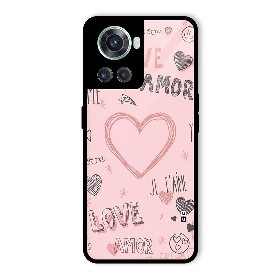 Love Amor Glass Back Case for OnePlus 10R