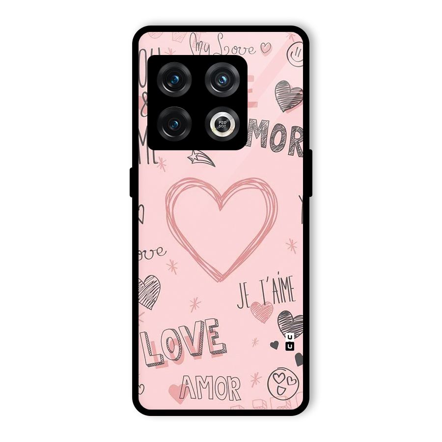 Love Amor Glass Back Case for OnePlus 10 Pro 5G