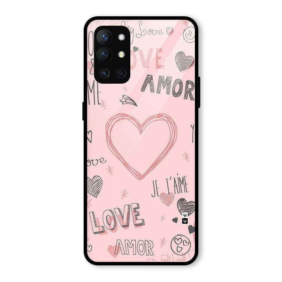 Love Amor Glass Back Case for OnePlus 9R
