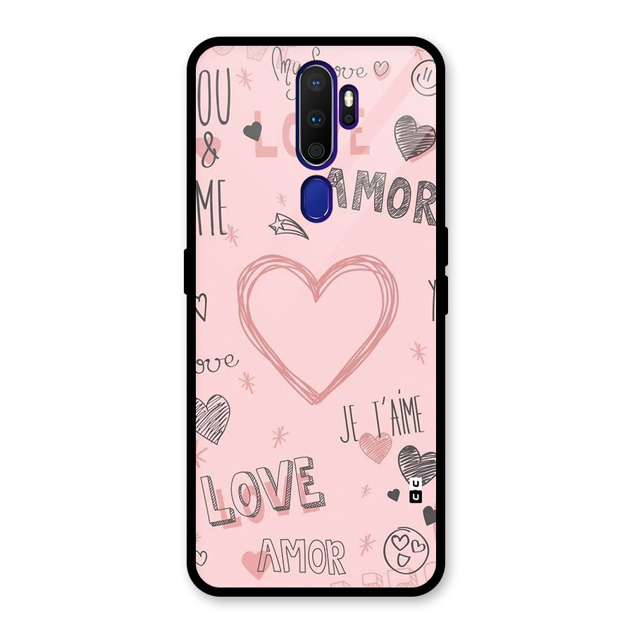Love Amor Glass Back Case for Oppo A9 (2020)