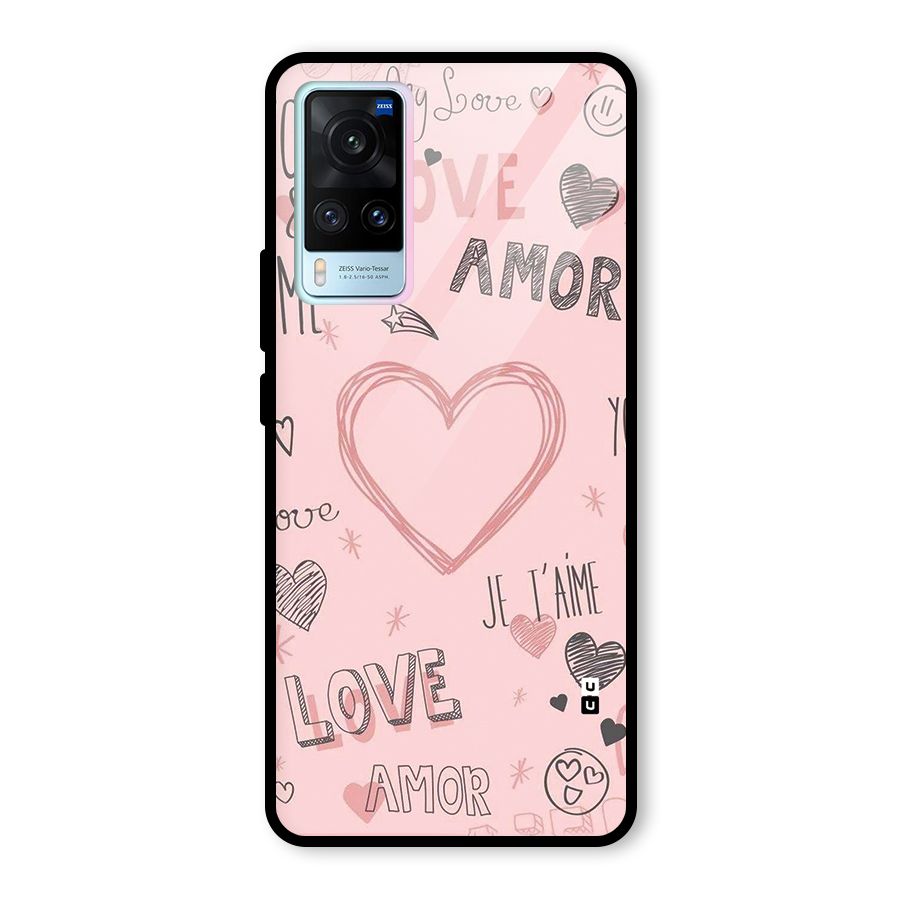 Love Amor Glass Back Case for Vivo X60
