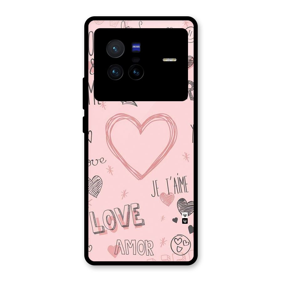 Love Amor Glass Back Case for Vivo X80