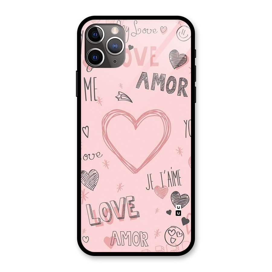Love Amor Glass Back Case for iPhone 11 Pro Max