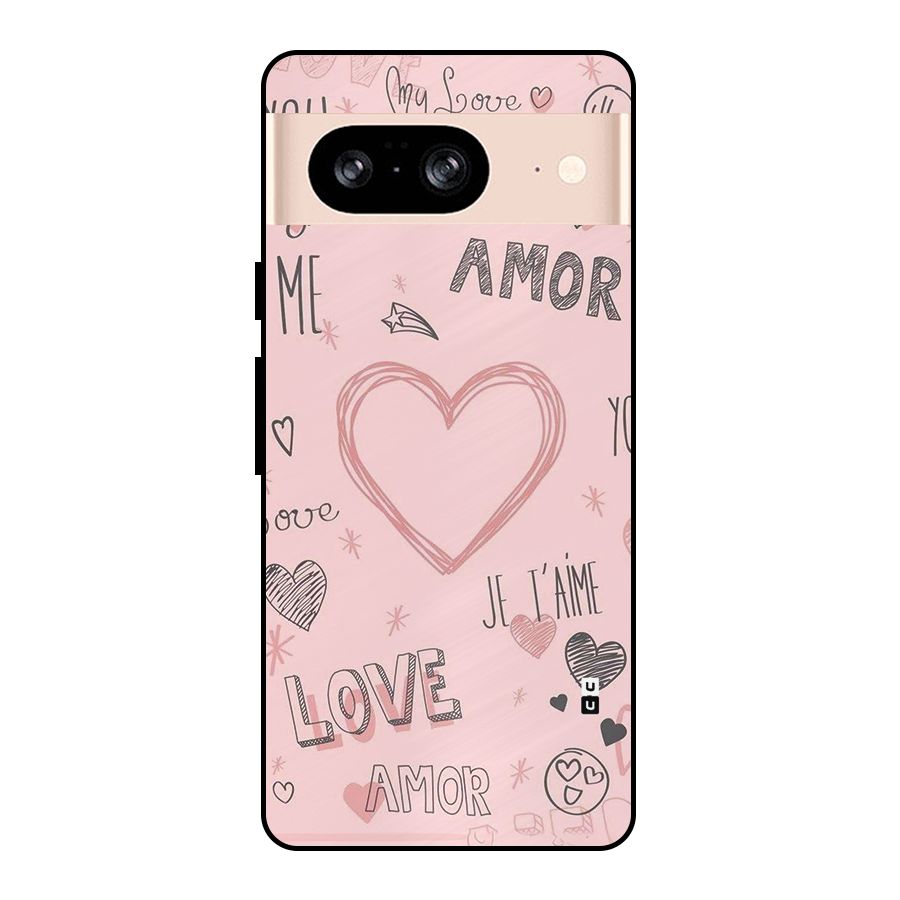 Love Amor Metal Back Case for Google Pixel 8
