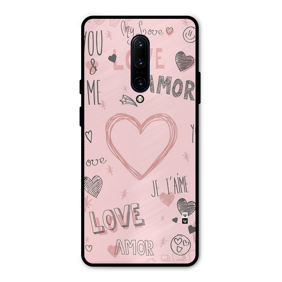 Love Amor Metal Back Case for OnePlus 7 Pro