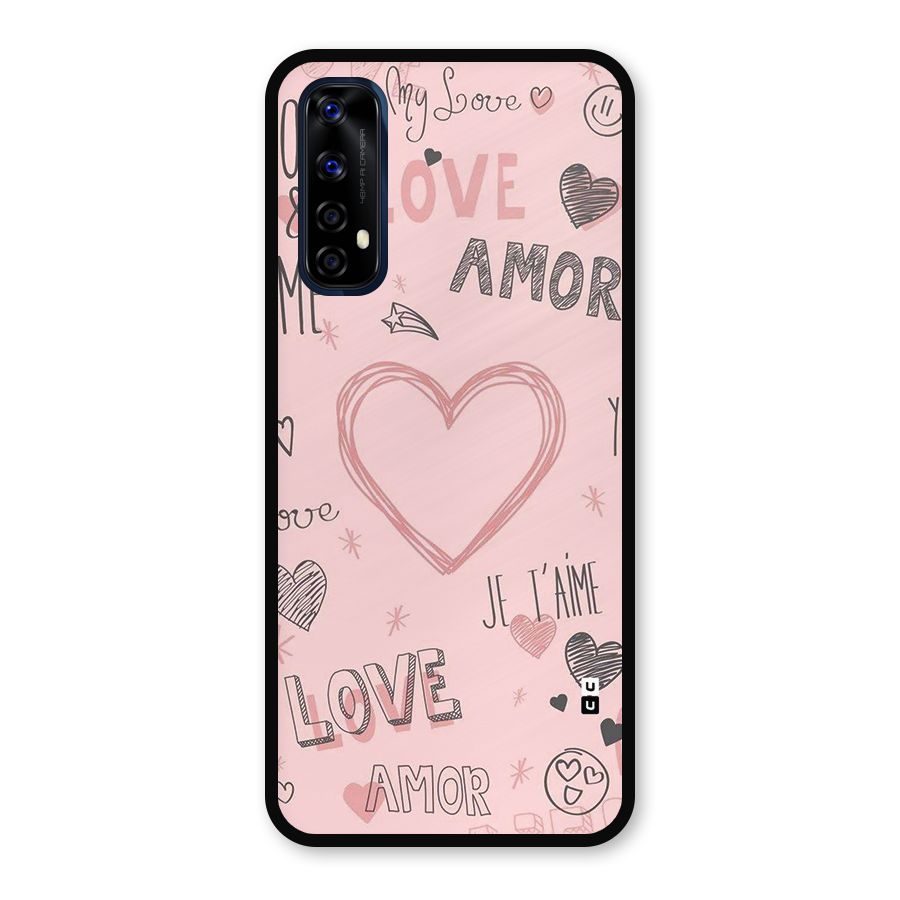 Love Amor Metal Back Case for Realme 7