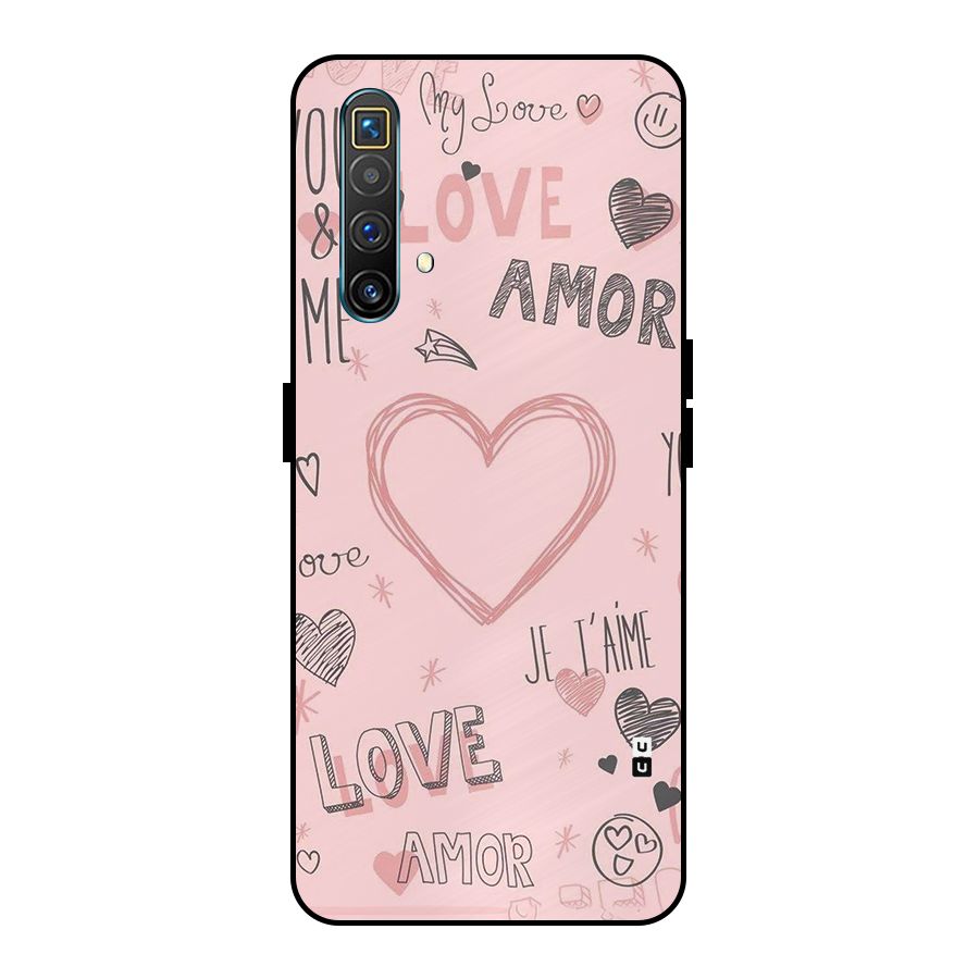 Love Amor Metal Back Case for Realme X3 SuperZoom