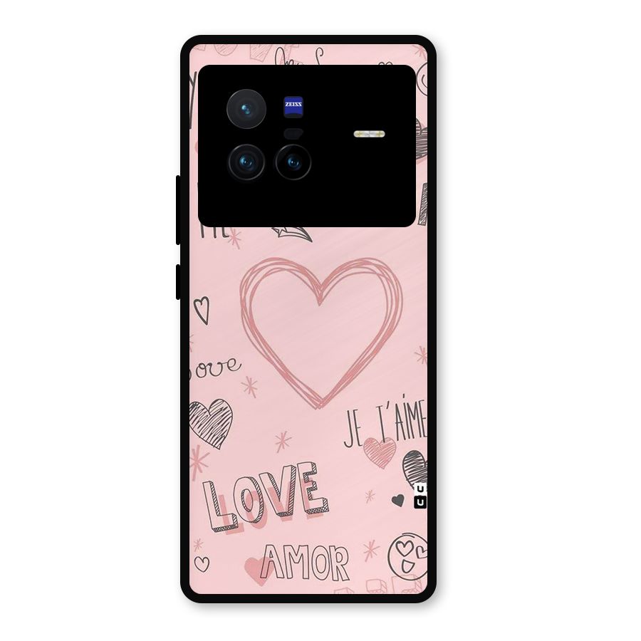 Love Amor Metal Back Case for Vivo X80
