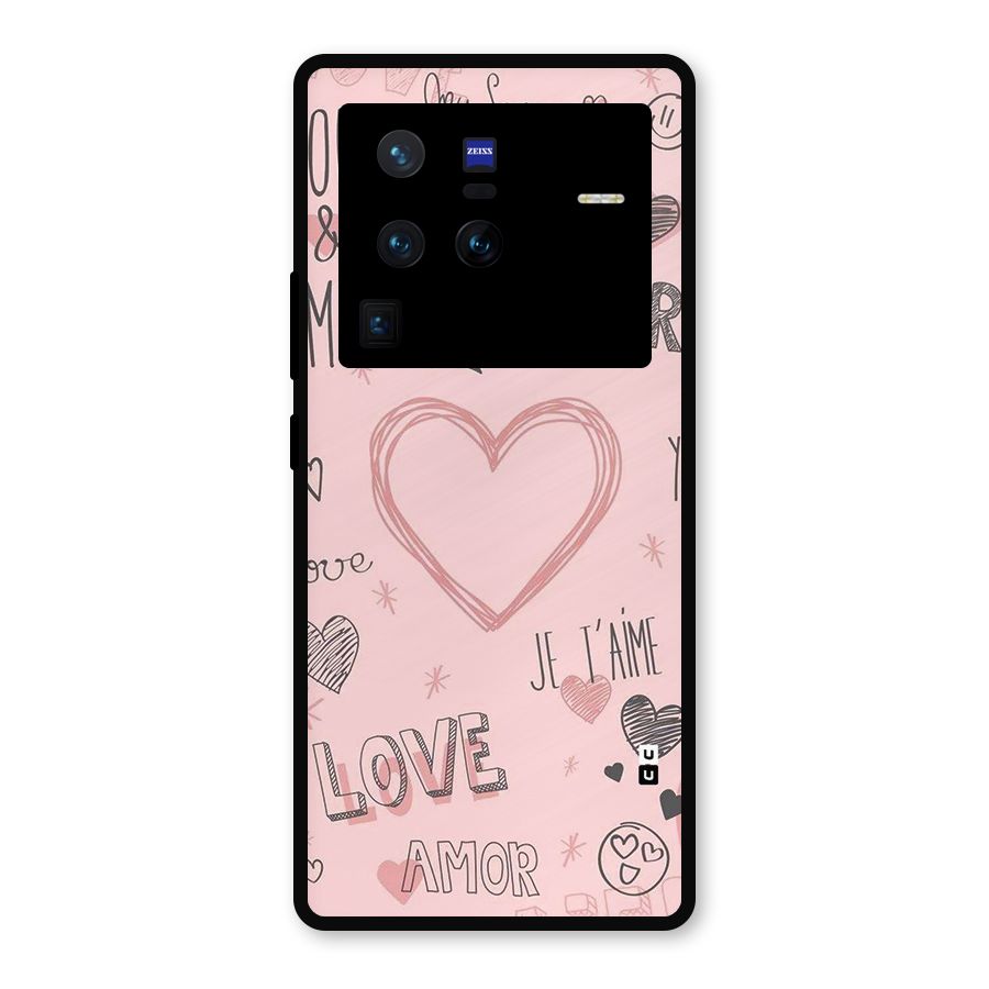 Love Amor Metal Back Case for Vivo X80 Pro