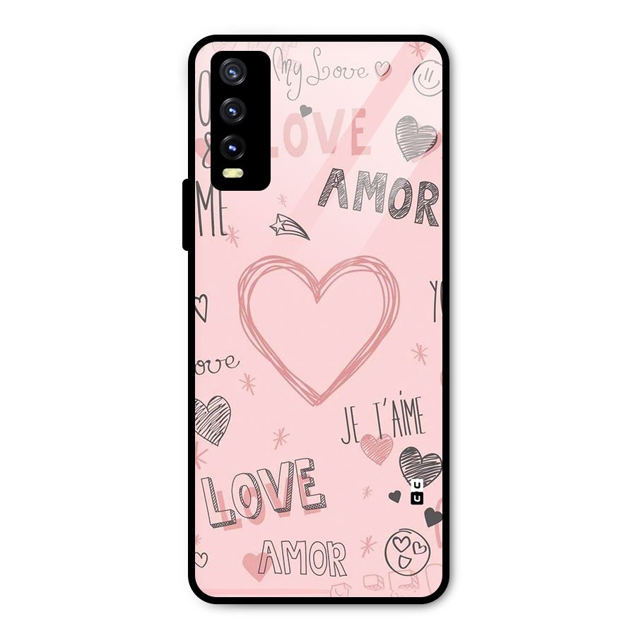 Love Amor Metal Back Case for Vivo Y20