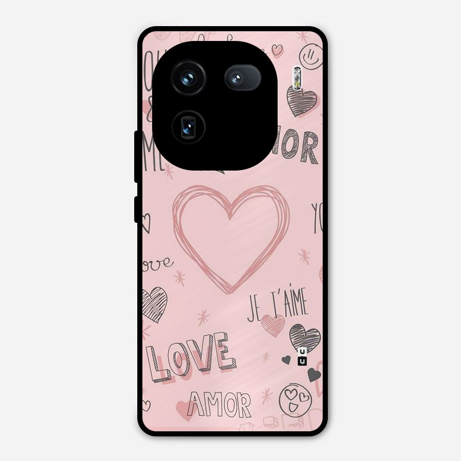 Love Amor Metal Back Case for iQOO 12