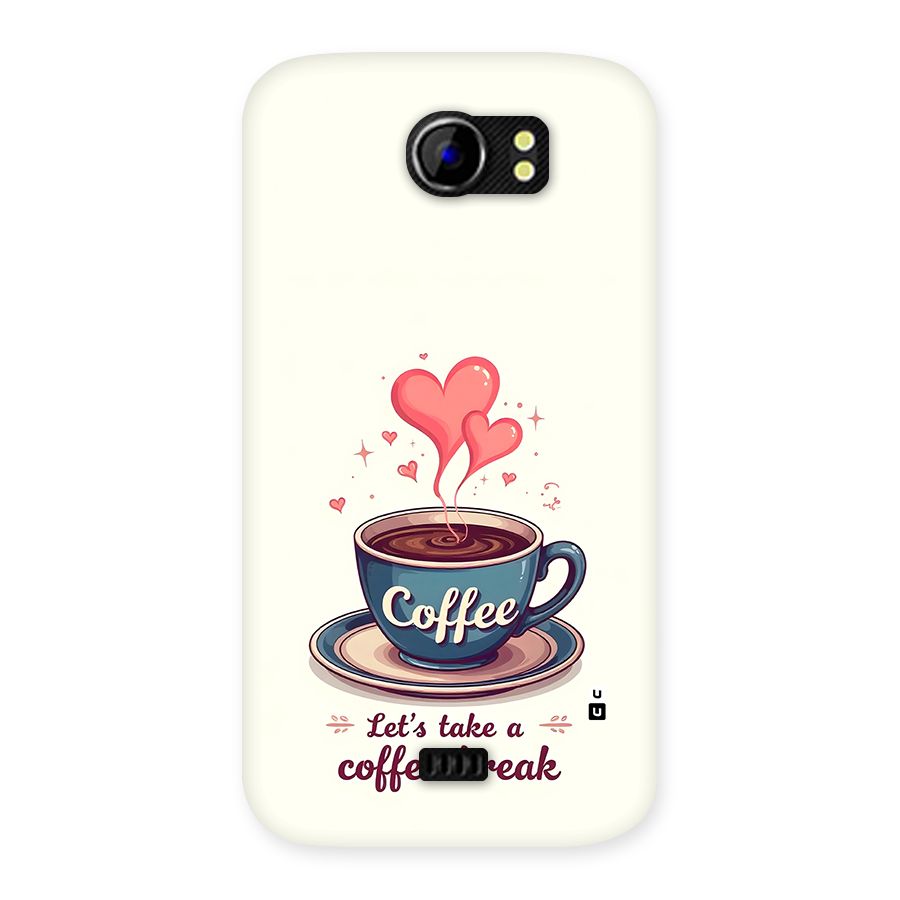 Love Coffee Break Back Case for Canvas 2 A110