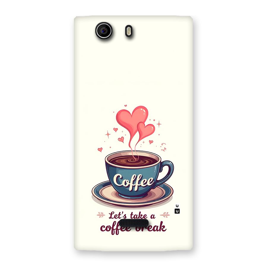 Love Coffee Break Back Case for Canvas Nitro 2 E311