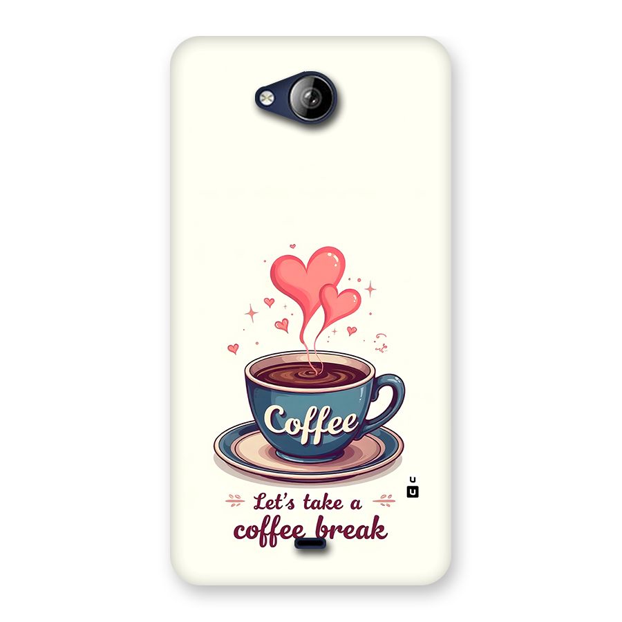 Love Coffee Break Back Case for Canvas Play Q355