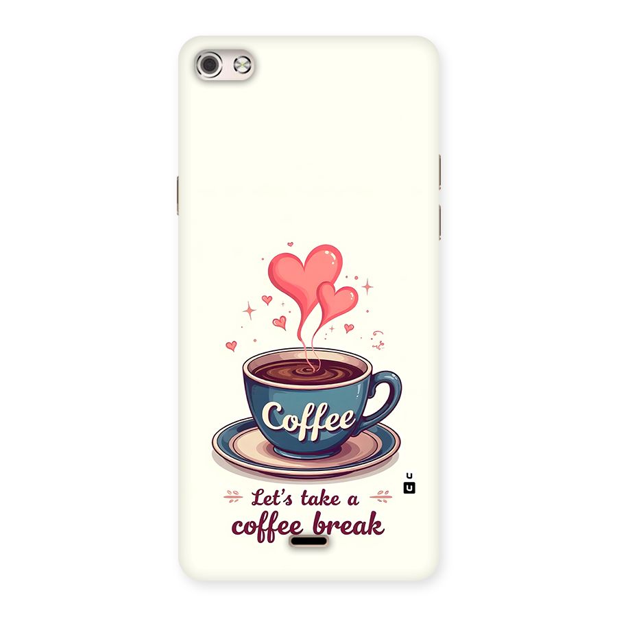 Love Coffee Break Back Case for Canvas Silver 5