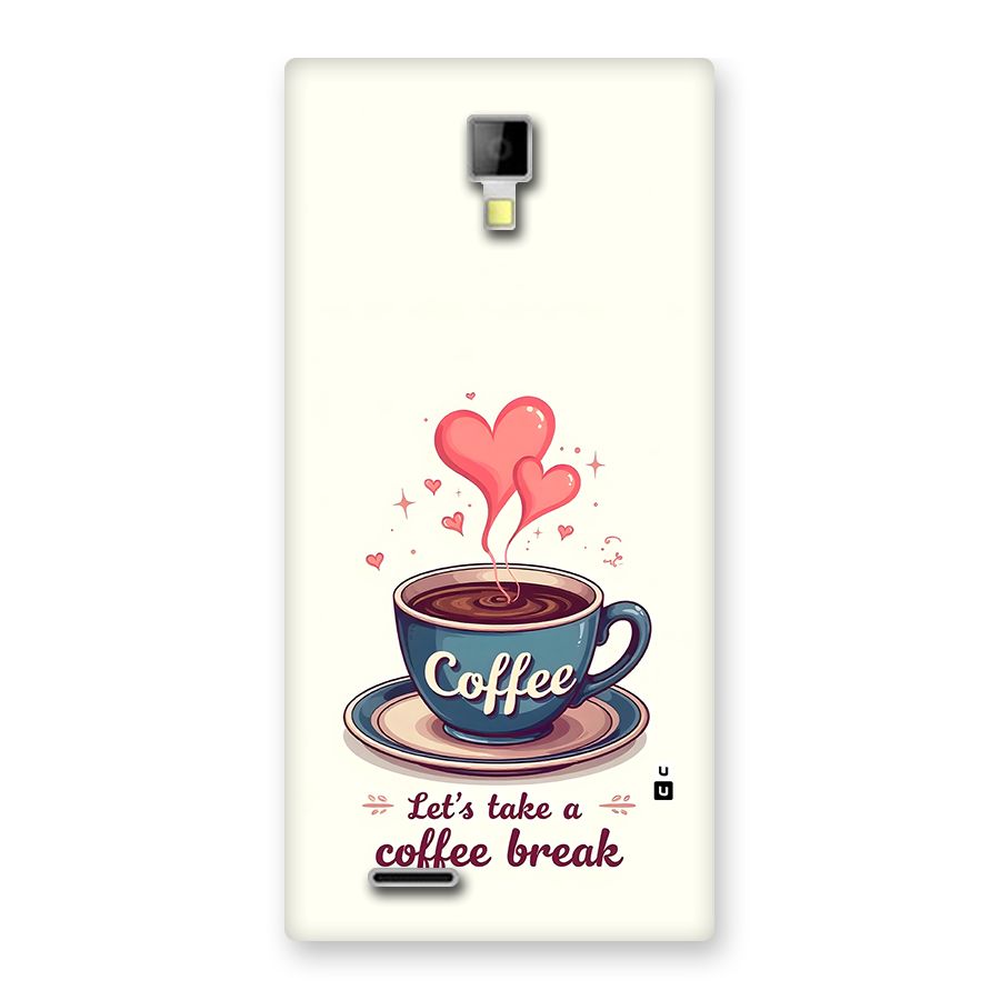 Love Coffee Break Back Case for Canvas Xpress A99