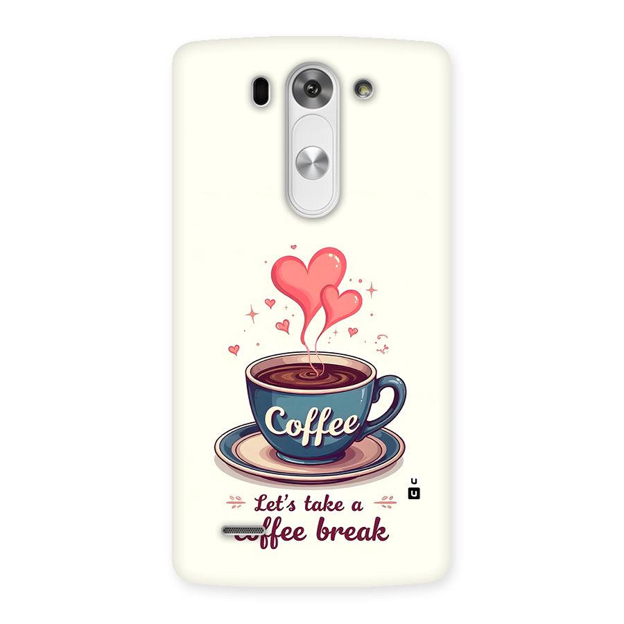 Love Coffee Break Back Case for LG G3 Beat