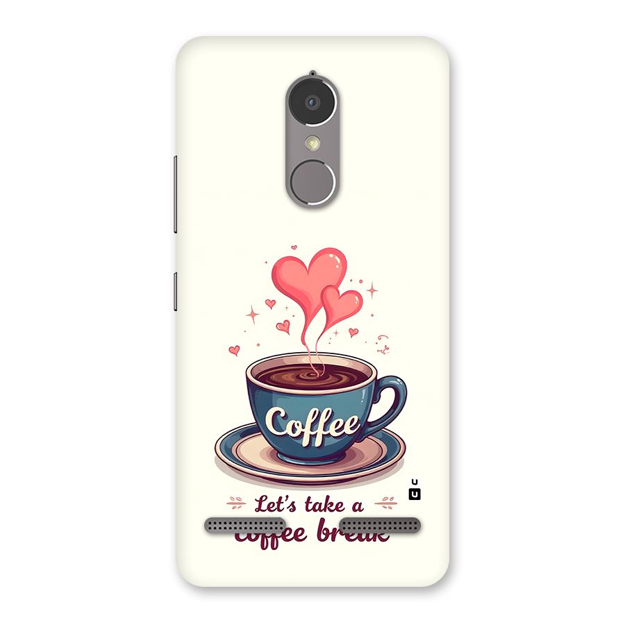 Love Coffee Break Back Case for Lenovo K6 Power