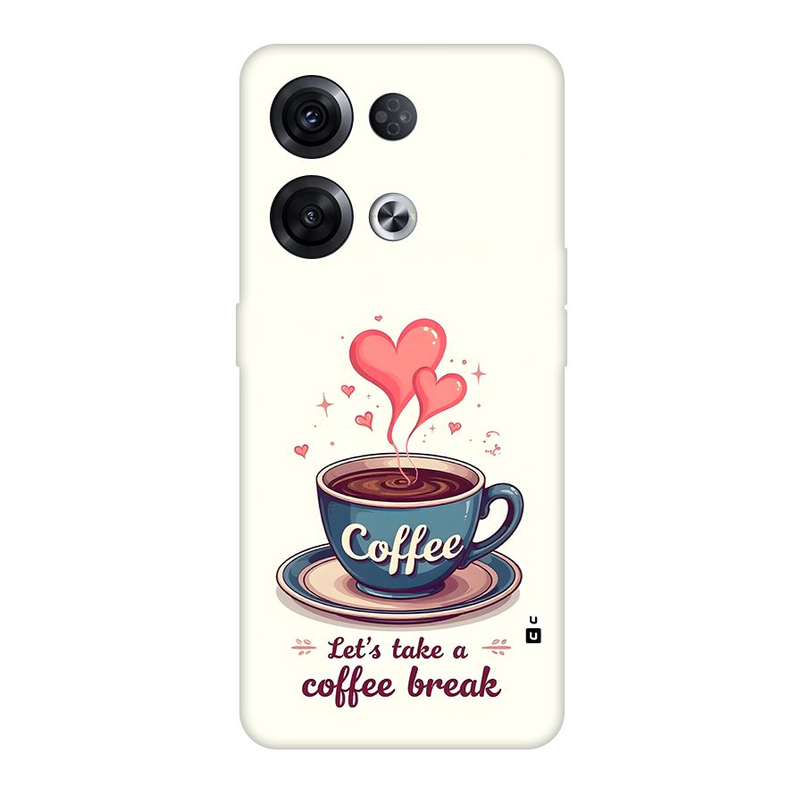 Love Coffee Break Back Case for Oppo Reno8 Pro 5G