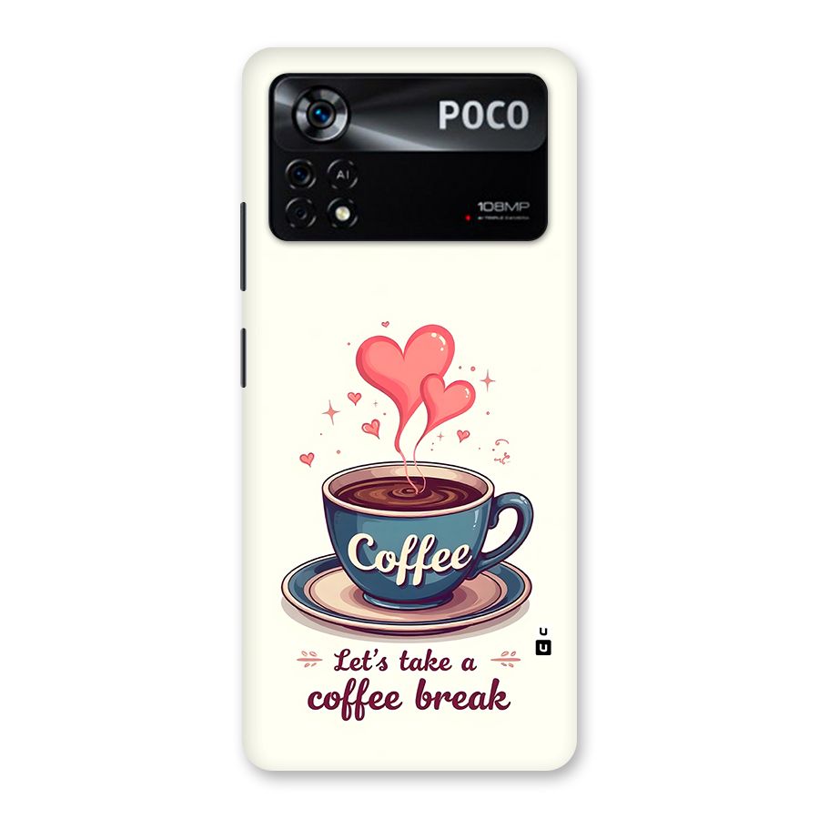 Love Coffee Break Back Case for Poco X4 Pro 5G