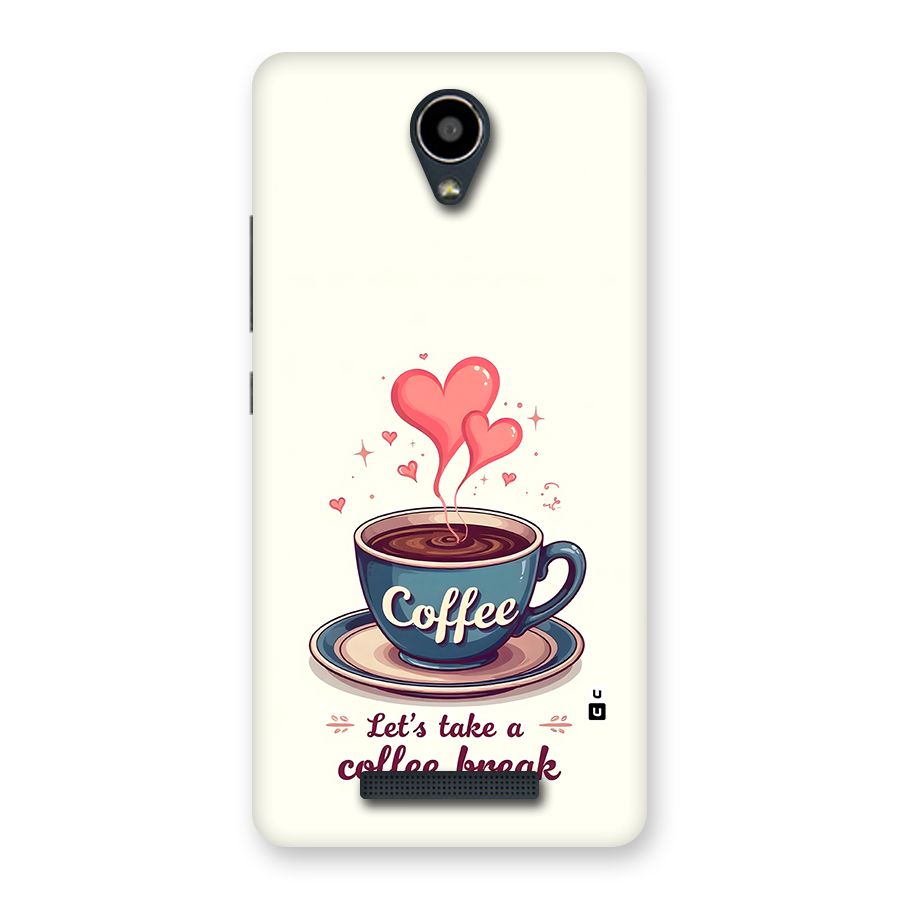 Love Coffee Break Back Case for Redmi Note 2
