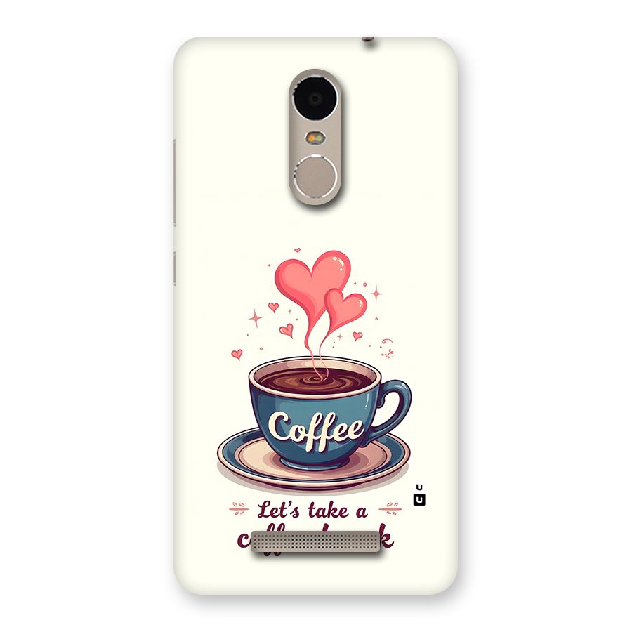 Love Coffee Break Back Case for Redmi Note 3