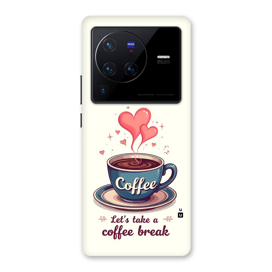 Love Coffee Break Back Case for Vivo X80 Pro