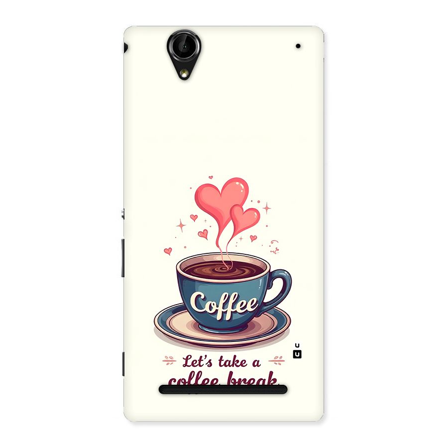 Love Coffee Break Back Case for Xperia T2