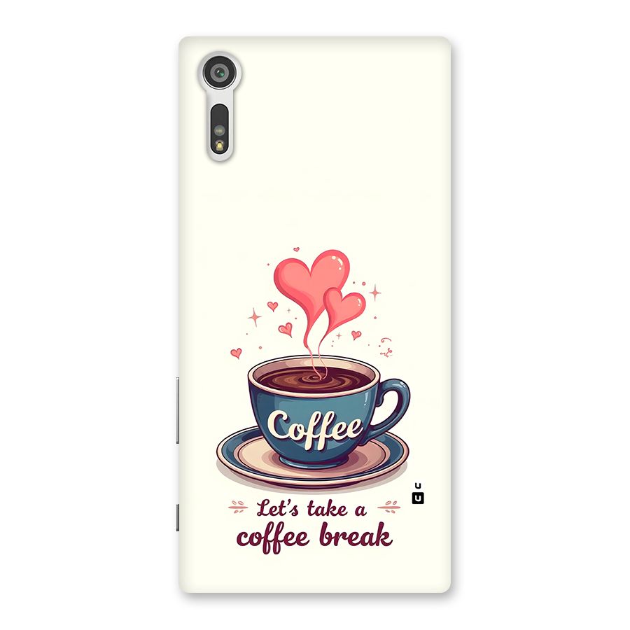 Love Coffee Break Back Case for Xperia XZ