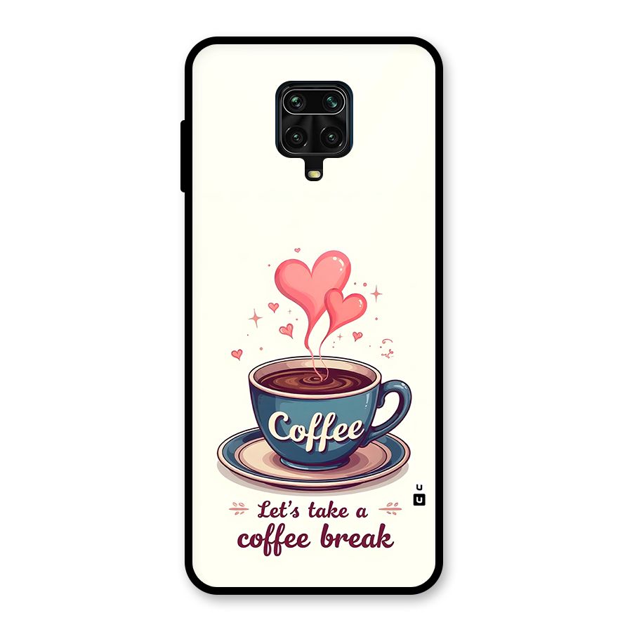 Love Coffee Break Glass Back Case for Poco M2 Pro