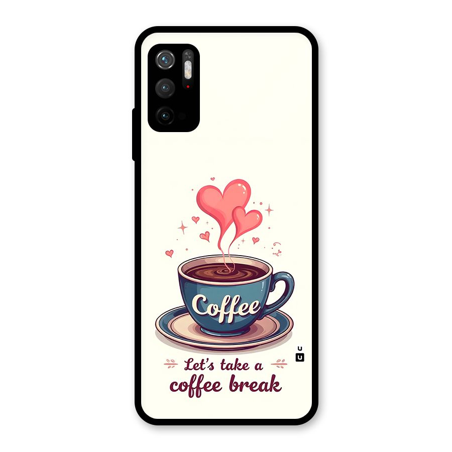 Love Coffee Break Glass Back Case for Poco M3 Pro 5G