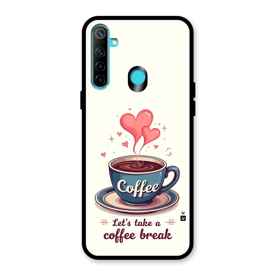 Love Coffee Break Glass Back Case for Realme 5