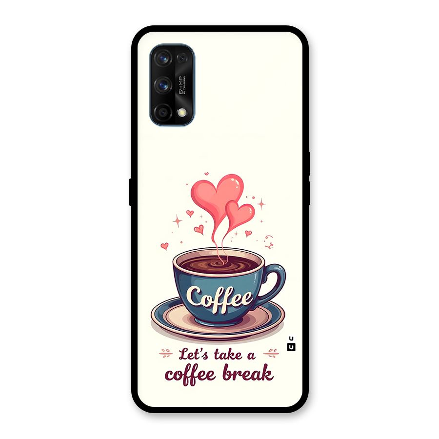 Love Coffee Break Glass Back Case for Realme 7 Pro