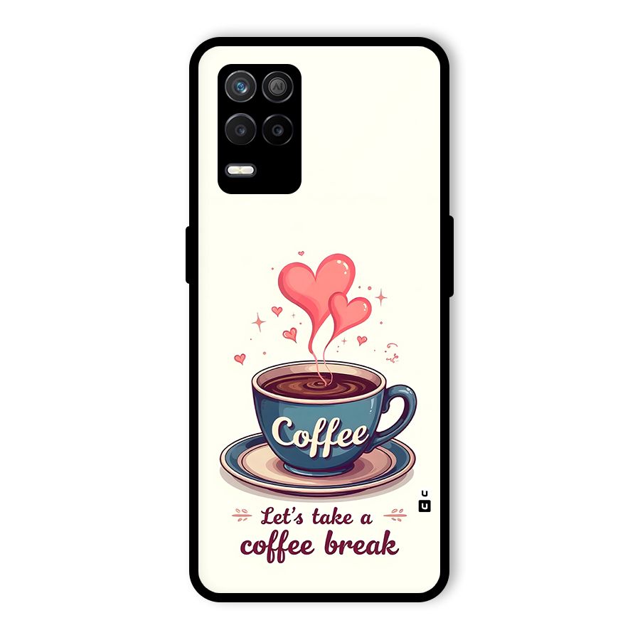 Love Coffee Break Glass Back Case for Realme 8 5G
