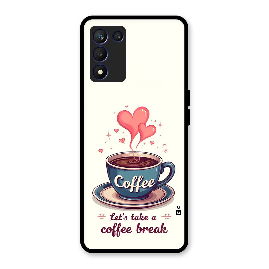 Love Coffee Break Glass Back Case for Realme 9 5G Speed