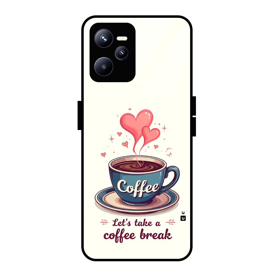 Love Coffee Break Glass Back Case for Realme C35