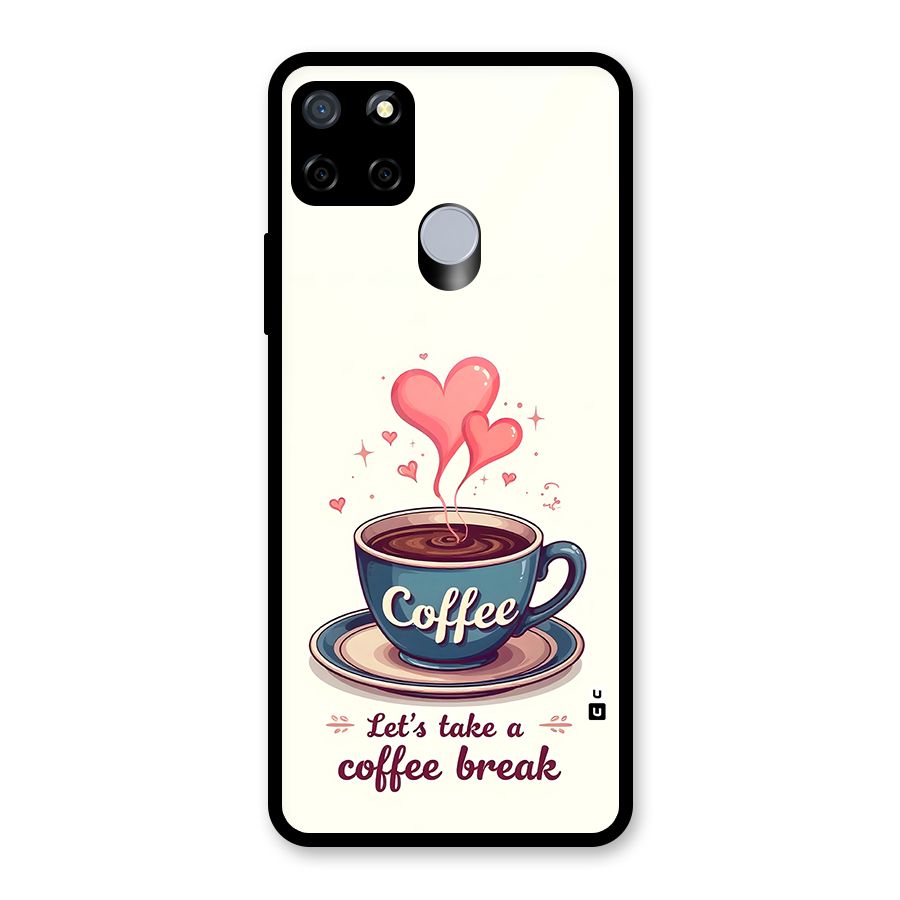 Love Coffee Break Glass Back Case for Realme Narzo 20
