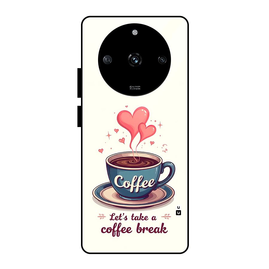 Love Coffee Break Glass Back Case for Realme Narzo 60 5G