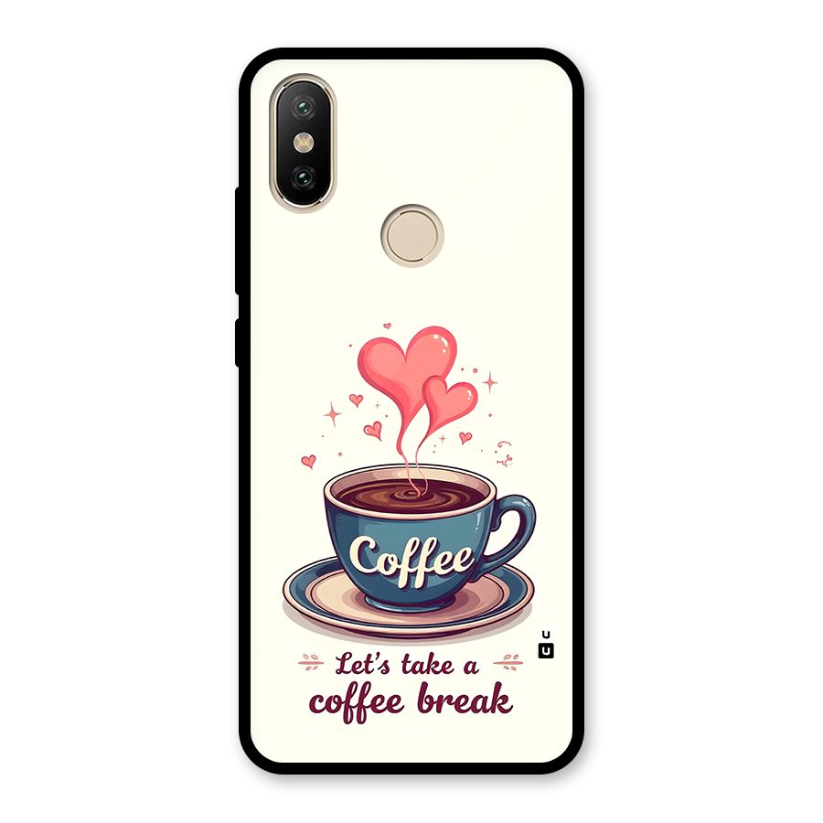 Love Coffee Break Glass Back Case for Redmi A2