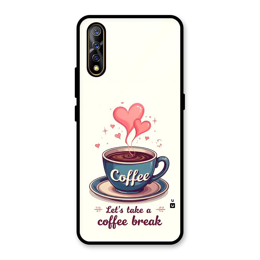 Love Coffee Break Glass Back Case for Vivo S1