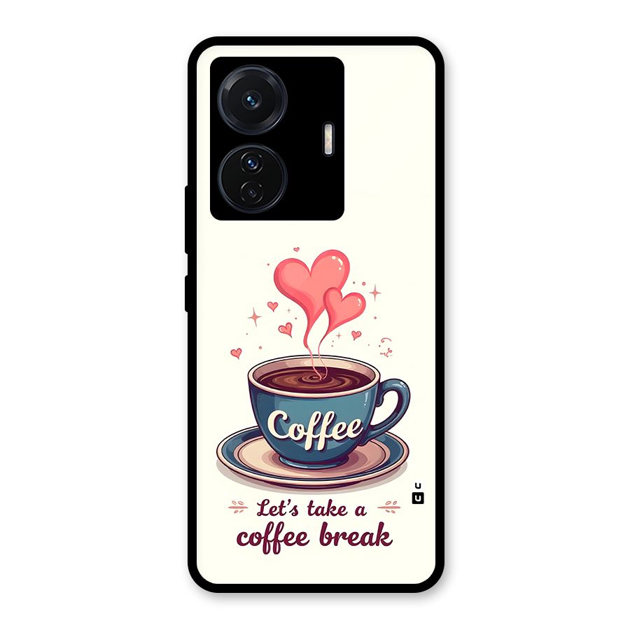 Love Coffee Break Glass Back Case for Vivo T1 Pro