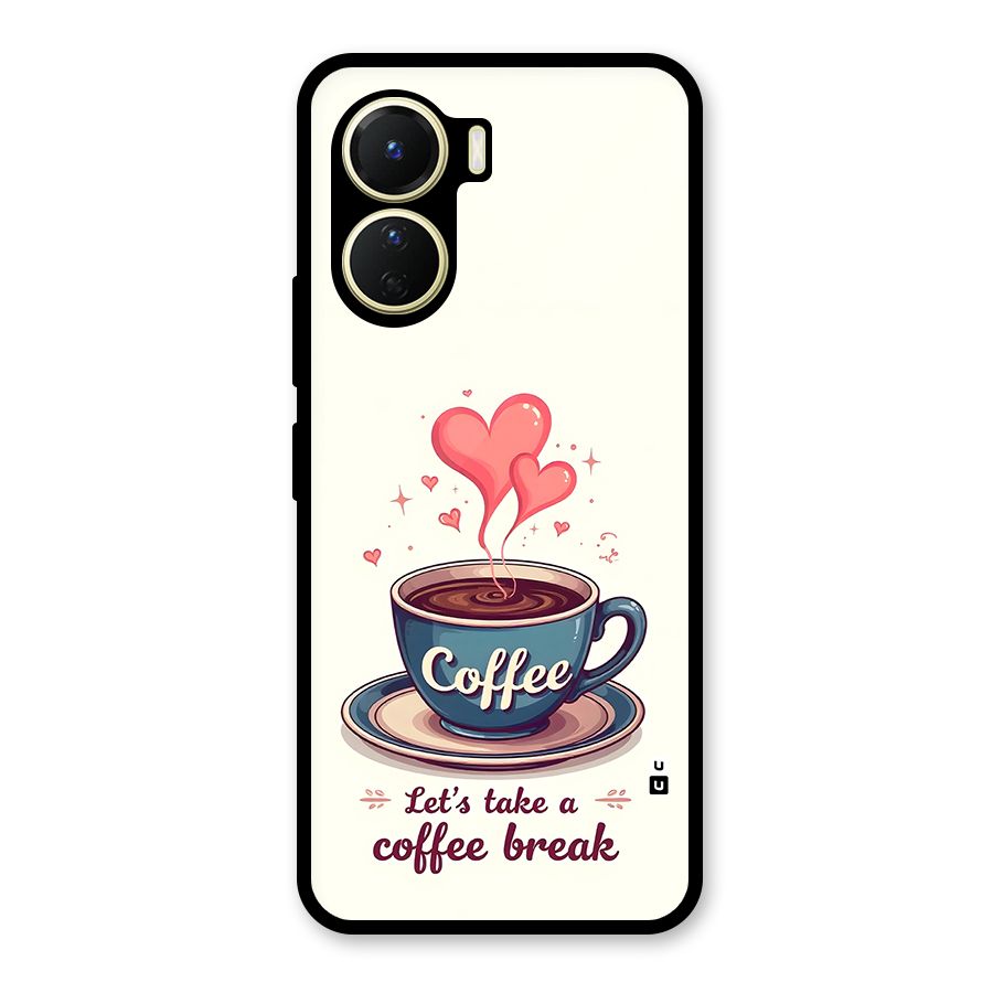 Love Coffee Break Glass Back Case for Vivo Y16