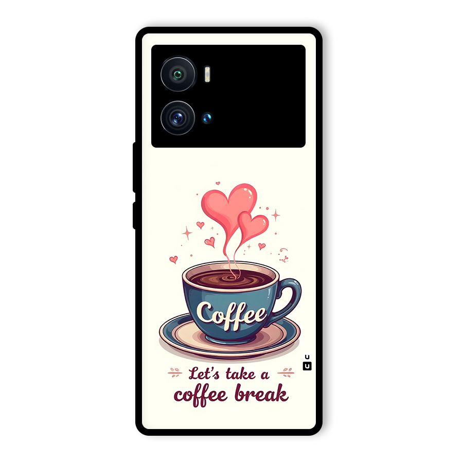 Love Coffee Break Glass Back Case for Vivo iQOO 9 Pro